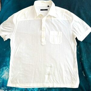 Gucci White Short Sleeve Button-Up Shirt – Size L